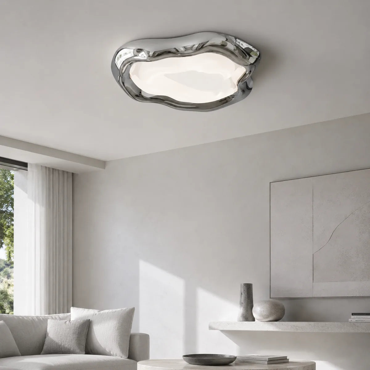 Plafonnier Argent
