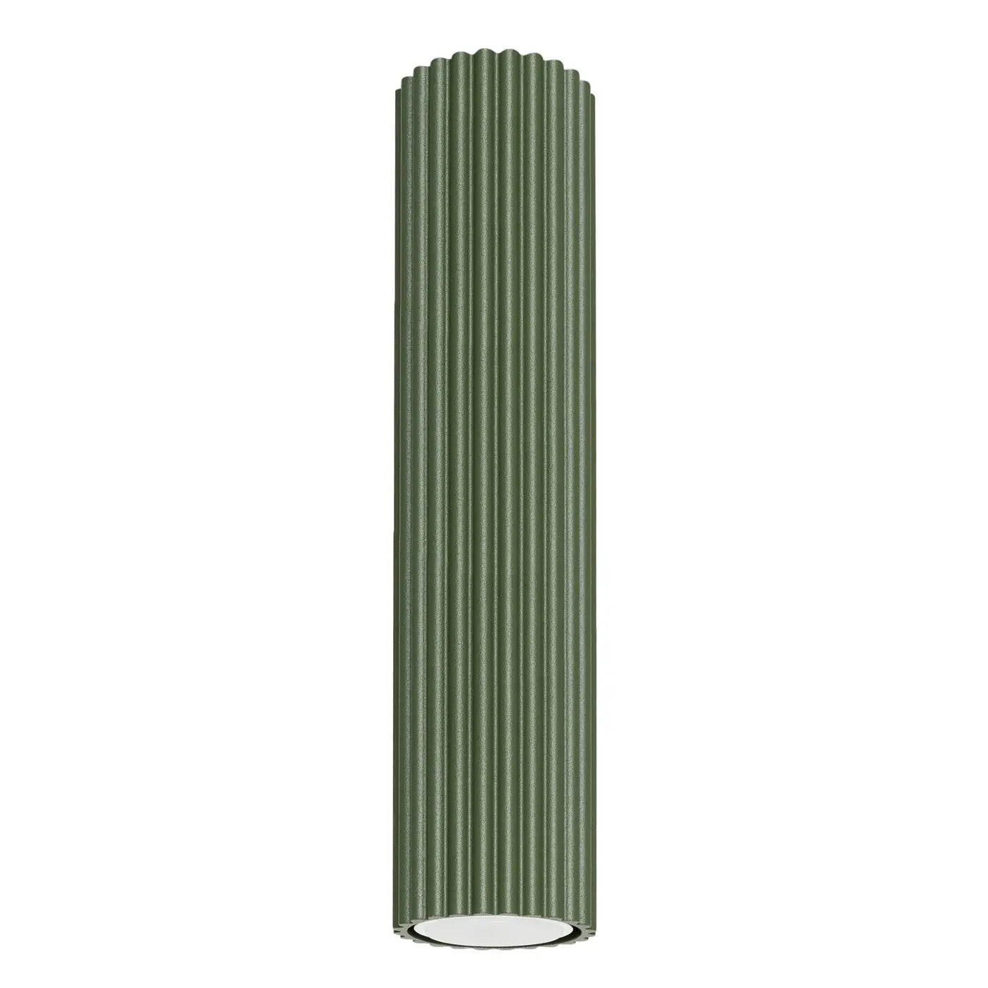 Plafonnier LED Vert Olive Cylindrique - Dalumea - vue 7