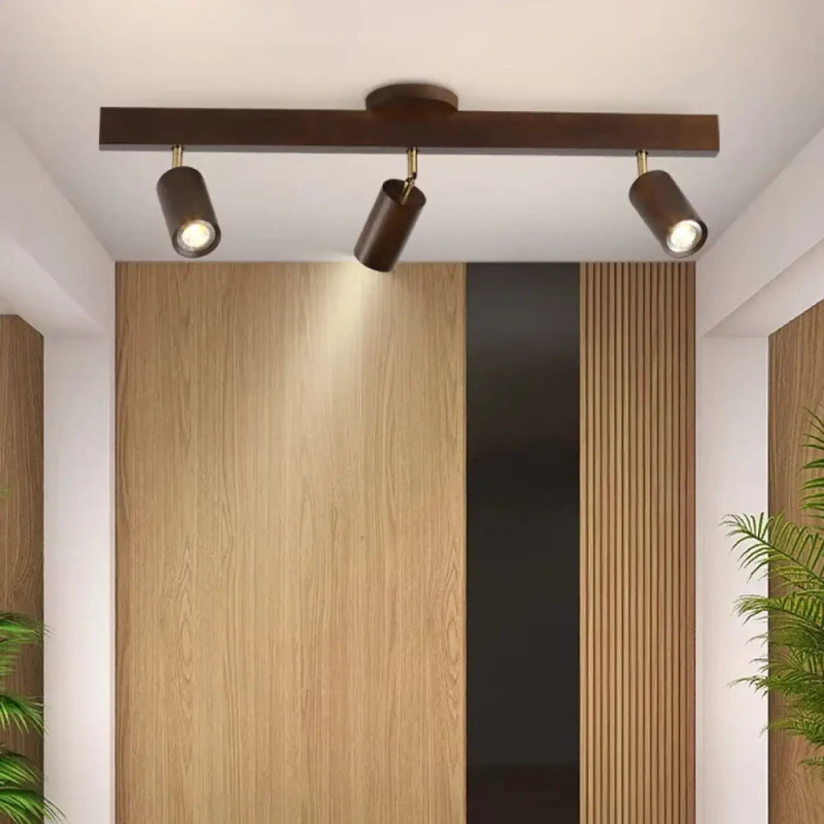 Plafonnier Spots Orientables Bois Scandinave - Dalumea - vue 2