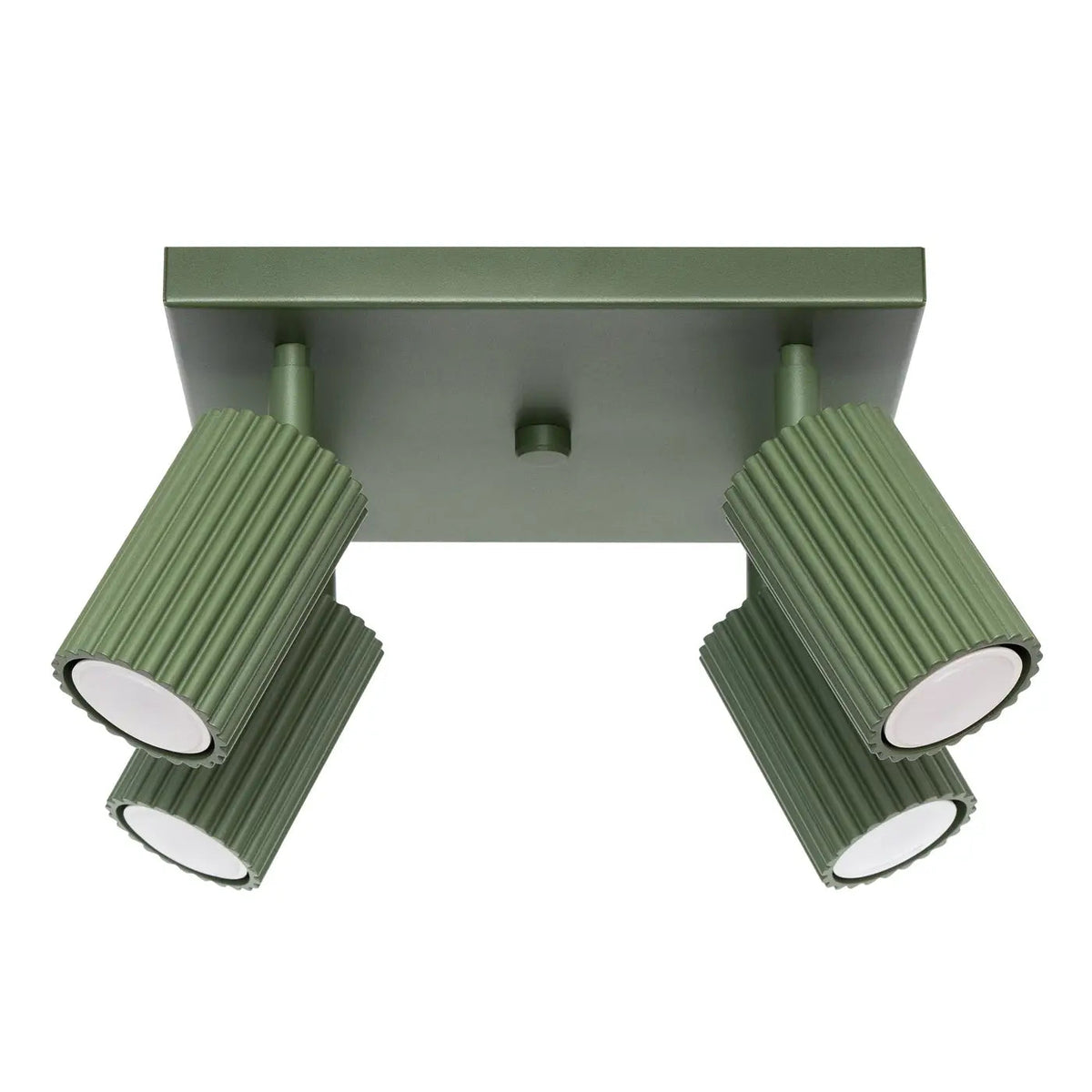 Plafonnier 4 Spots Vert Olive - Dalumea - vue 8