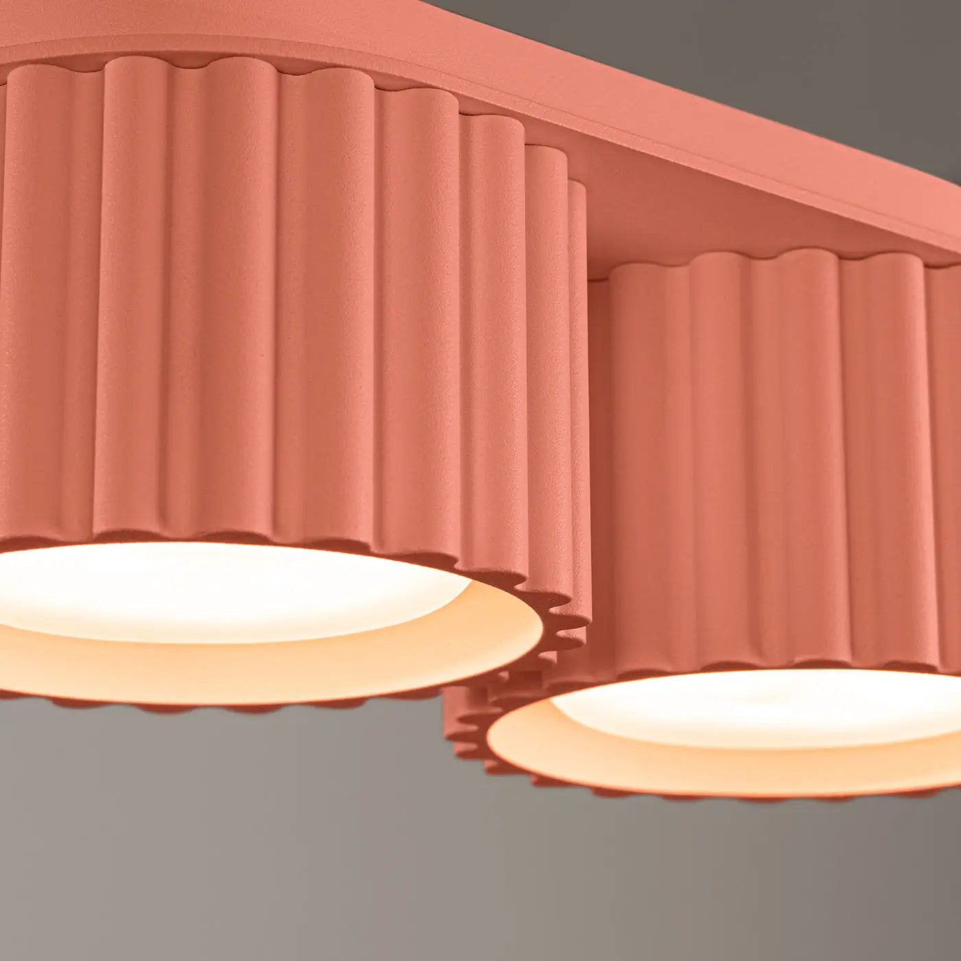 Plafonnier Double Cylindre Strié - Dalumea - vue 3