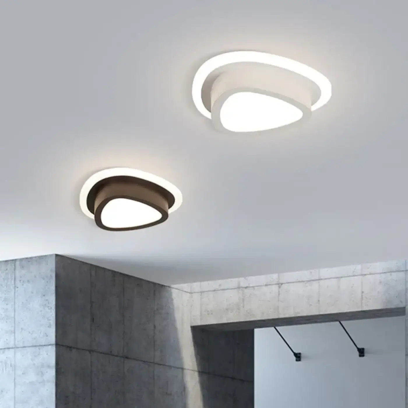 Plafonnier LED Design Sculpté - Dalumea - vue 3