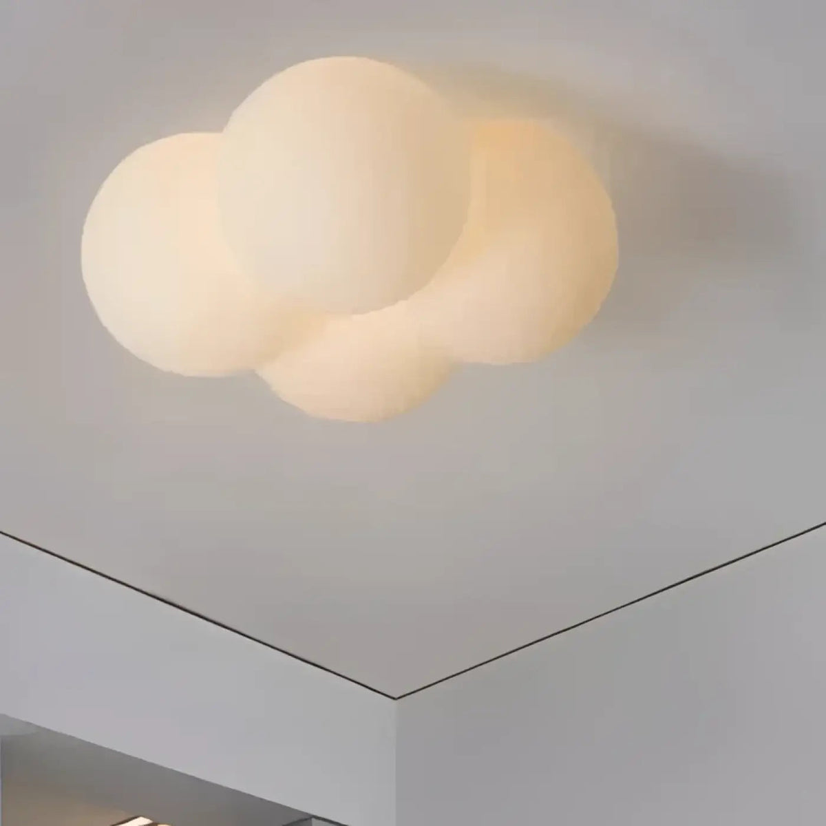Plafonnier Nuage LED Blanc - Dalumea - vue 3