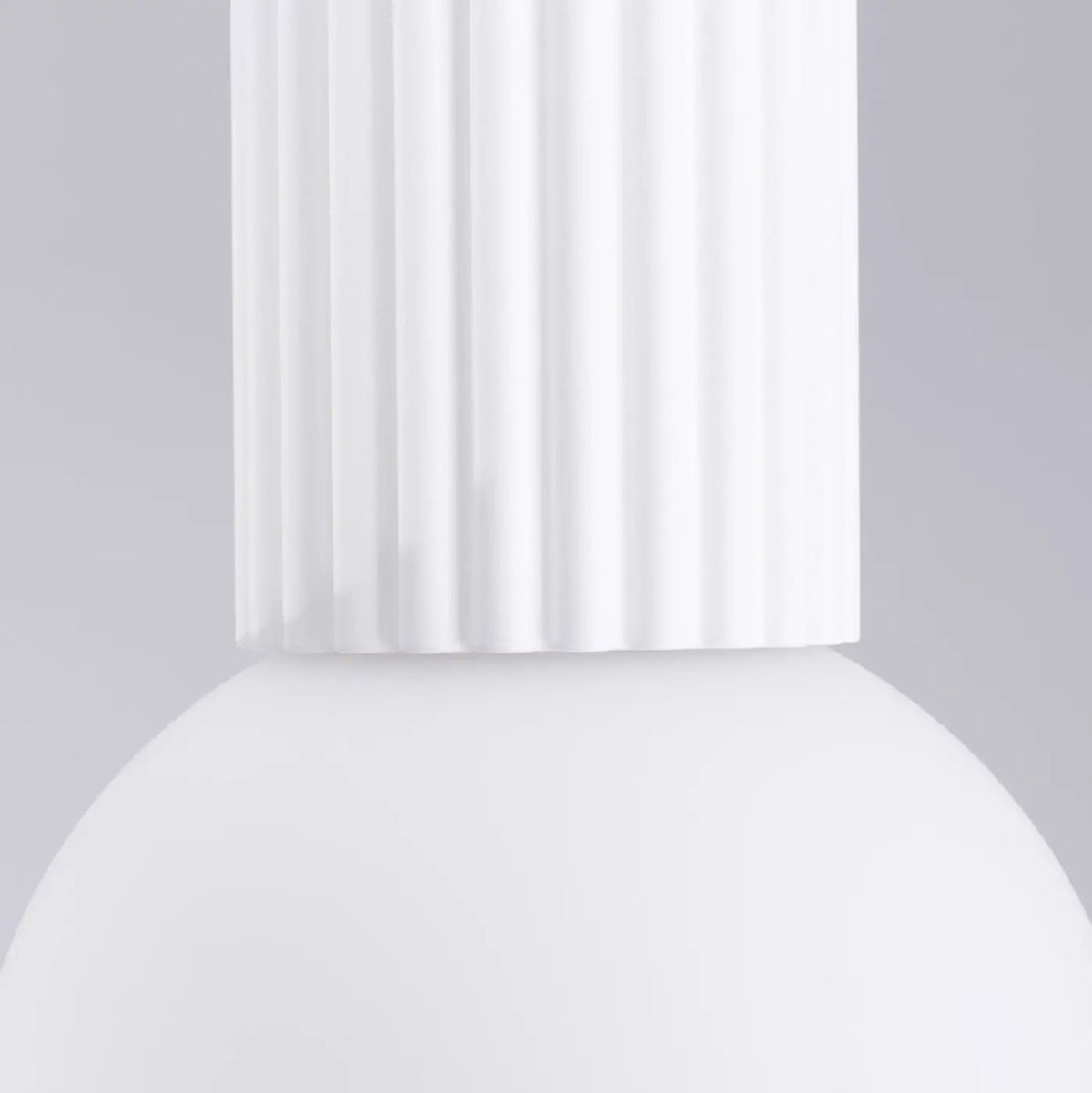 Plafonnier Blanc Minimaliste Globe Opalin - Dalumea - vue 4
