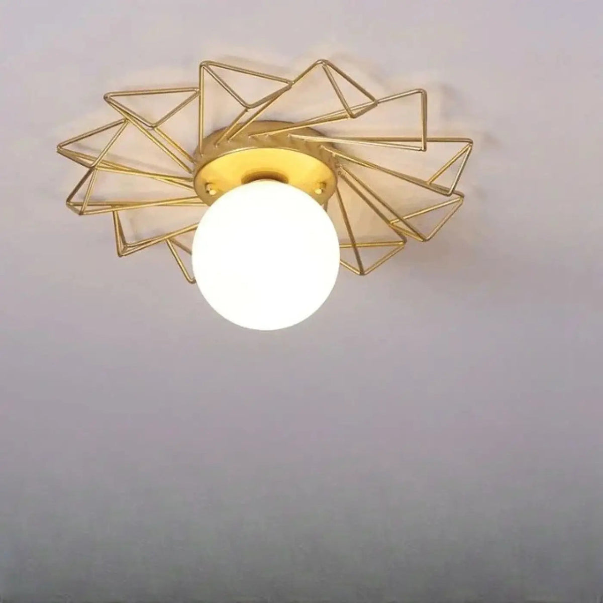 Plafonnier Design Étoilé Métal Doré - Dalumea - vue 4