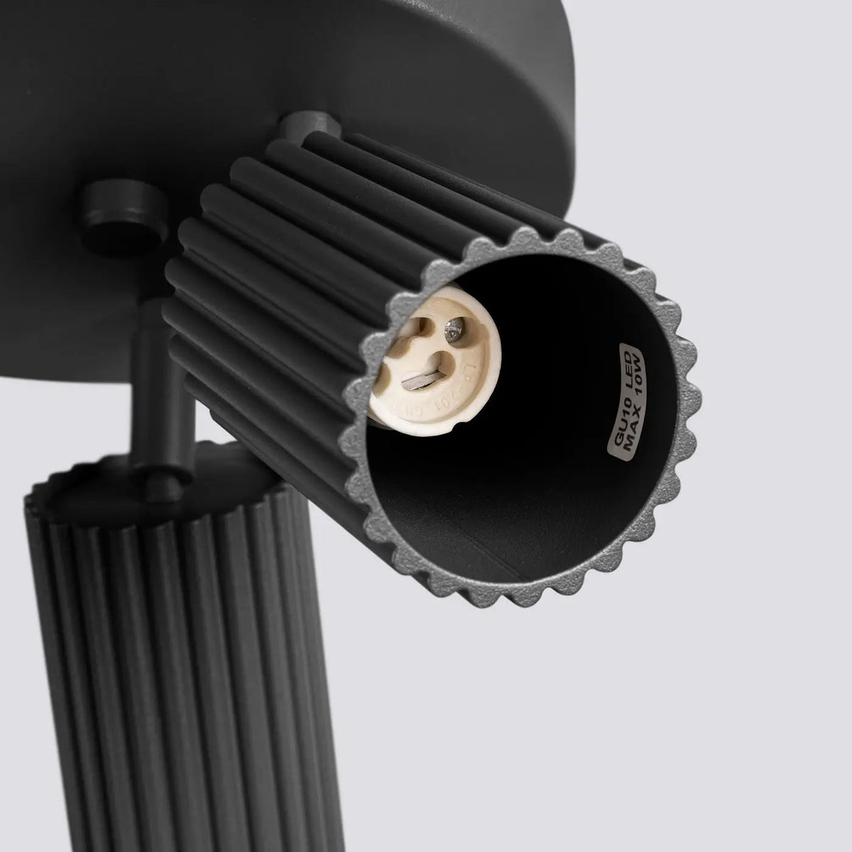 Plafonnier 3 Spots Noir Design - Dalumea - vue 7