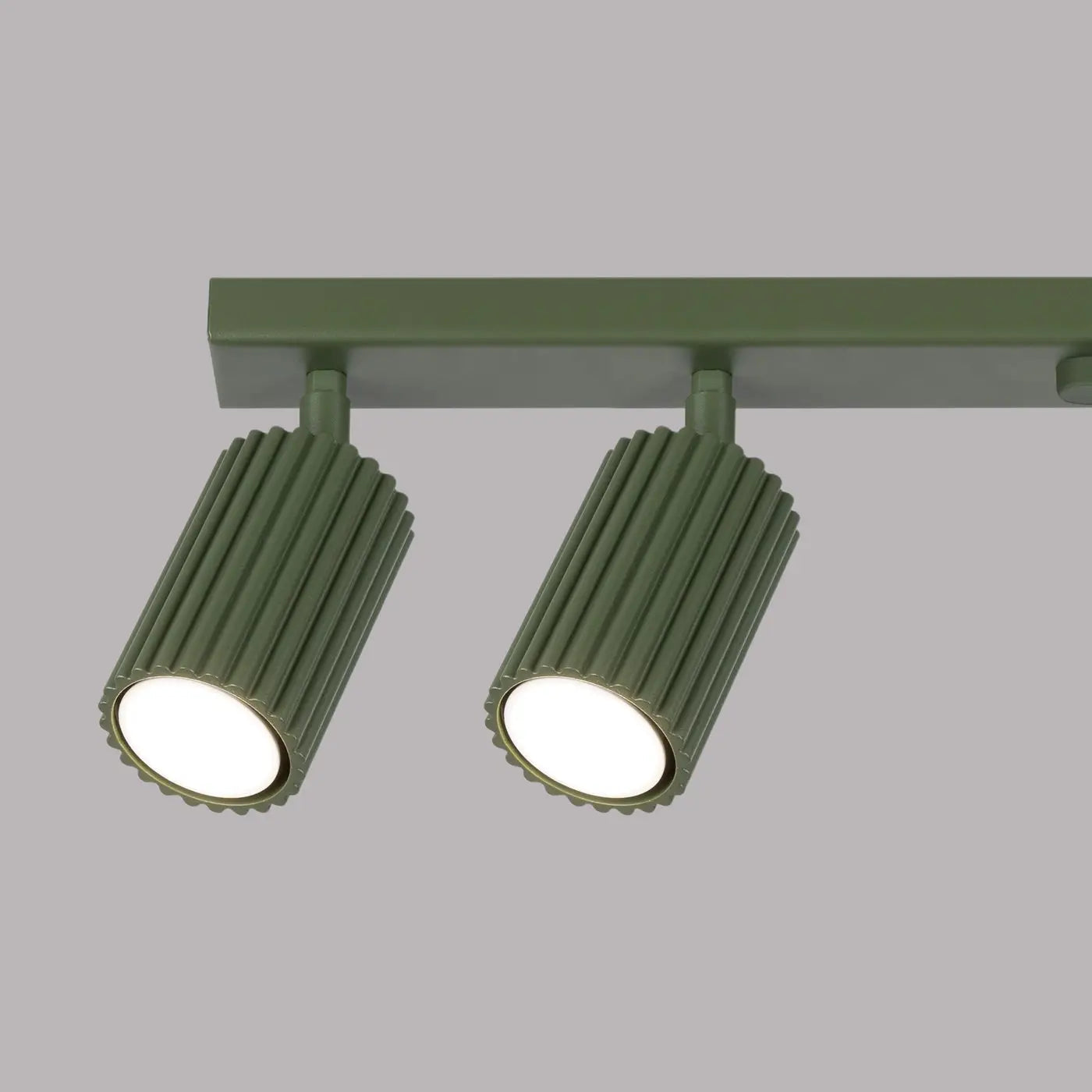 Plafonnier 6 Spots Orientables Vert Olive - Dalumea - vue 5