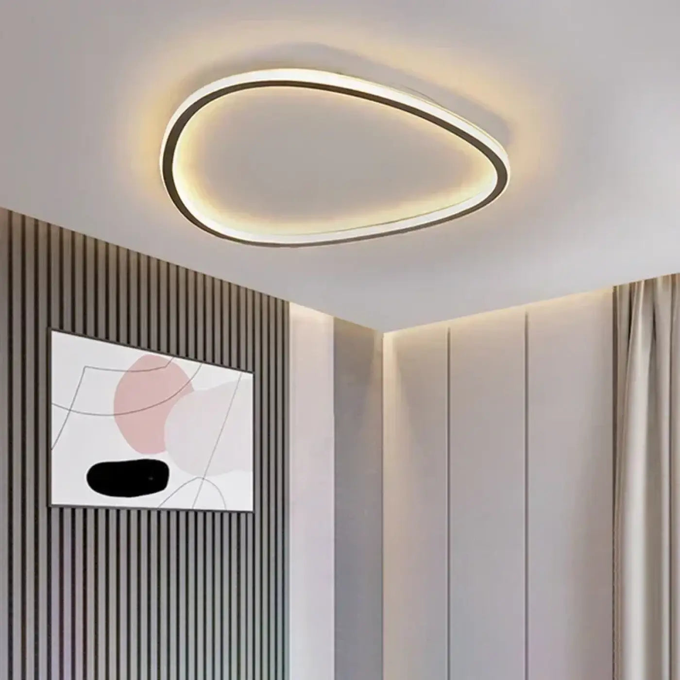 Plafonnier LED Design Organique Asymétrique - Dalumea - vue 2