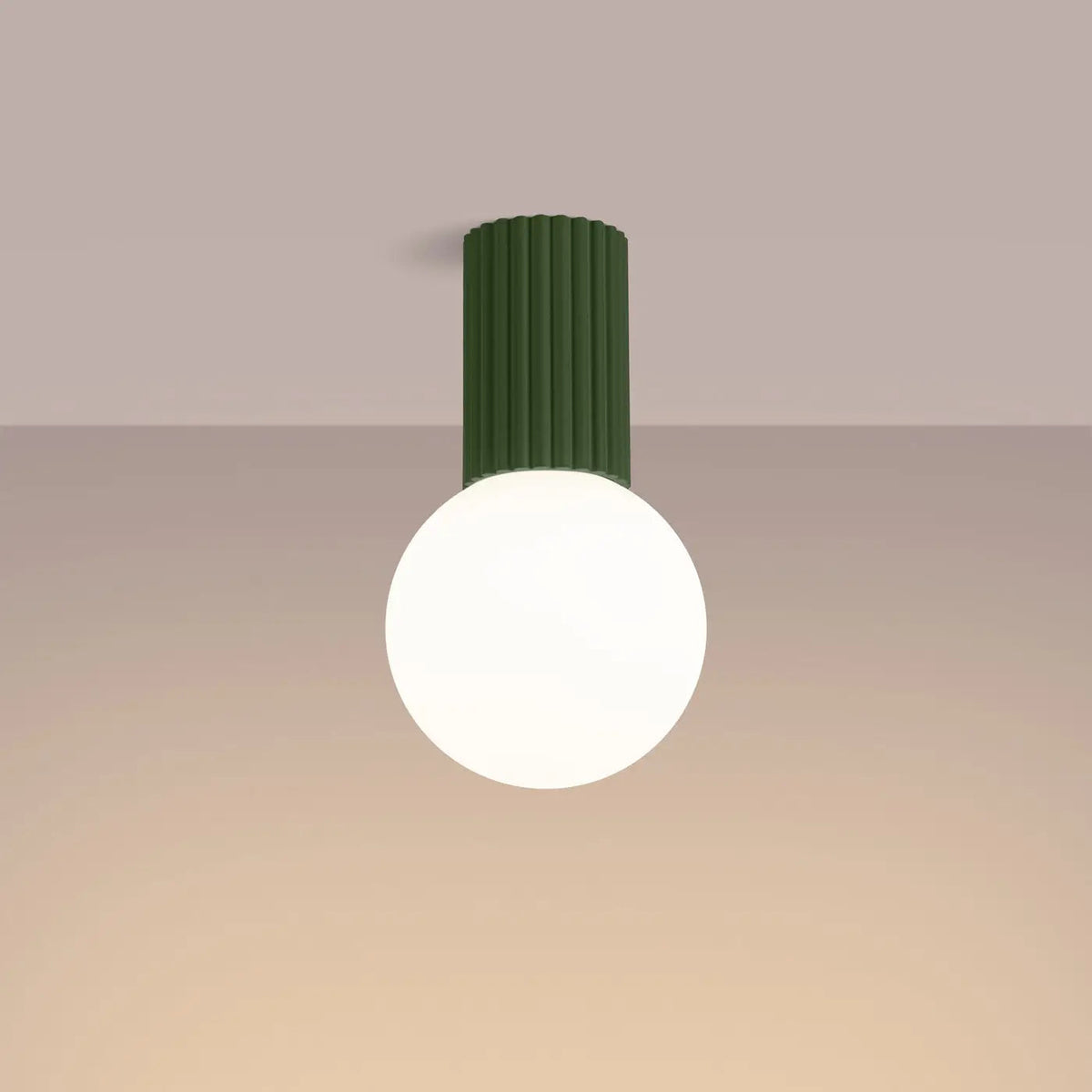 Plafonnier Vert Olive Minimaliste - Dalumea - vue 1