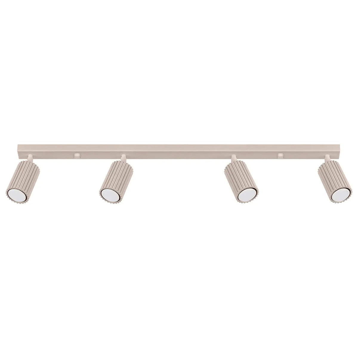 Plafonnier 4 Spots Orientables Barre Taupe - Dalumea - vue 8