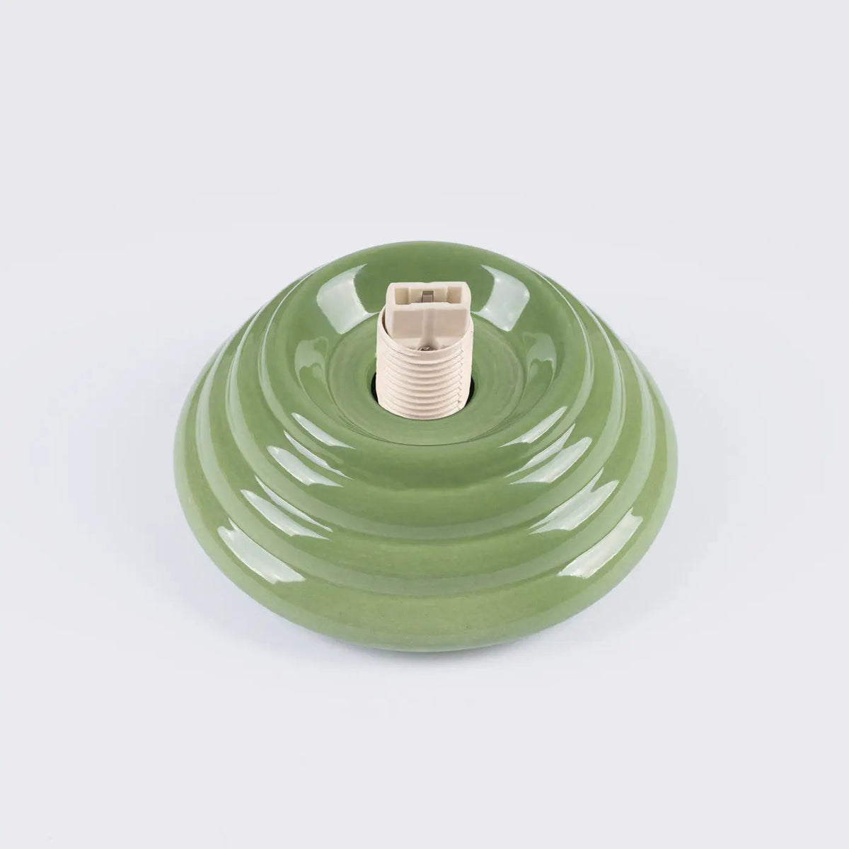 Plafonnier Boule Opaline Vert Céramique - Dalumea - vue 5