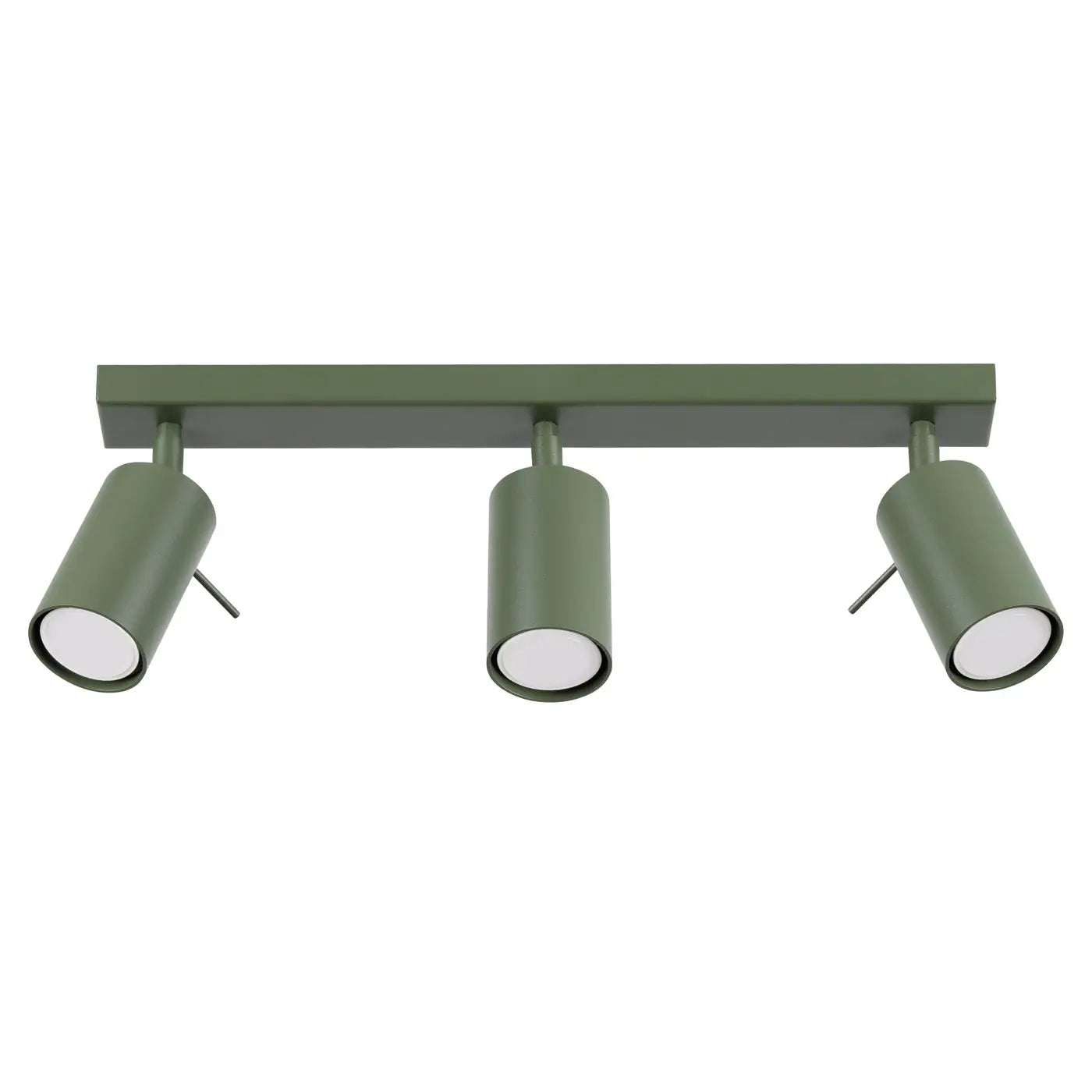 Plafonnier Rail 3 Spots Vert Olive - Dalumea - vue 8