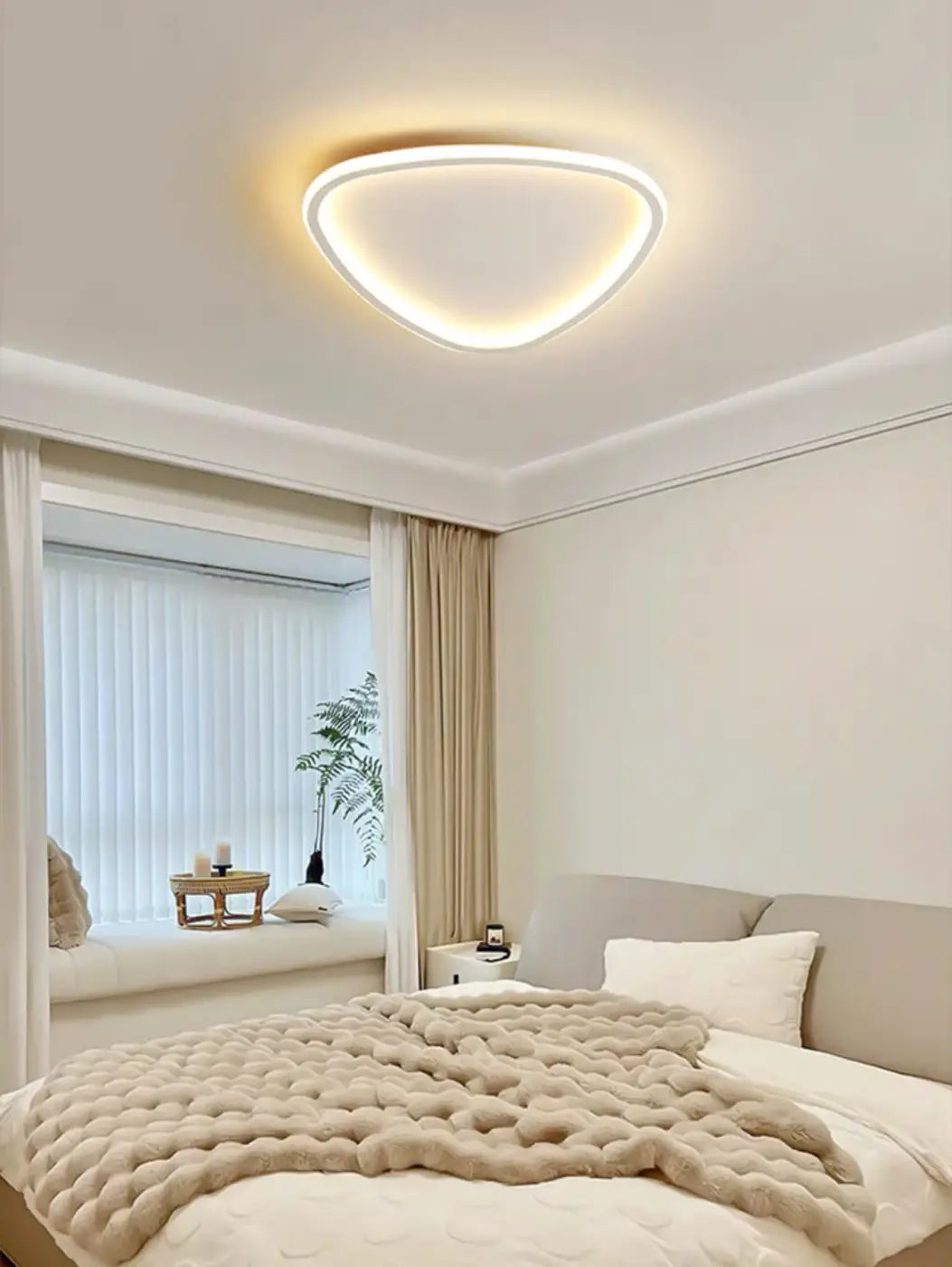 Plafonnier LED Design Organique Asymétrique - Dalumea - vue 3