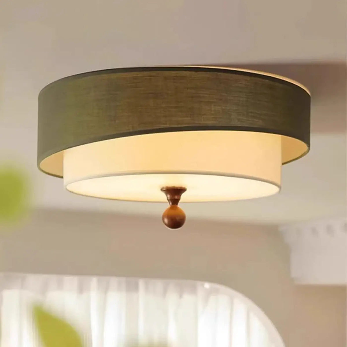 Plafonnier Circulaire Design Antique Doré - Dalumea - vue 2