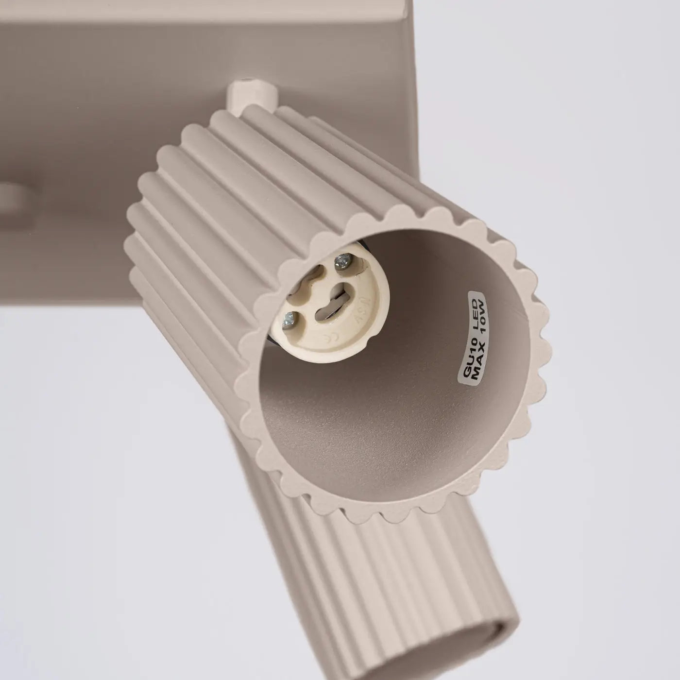 Plafonnier 4 Spots Orientables Platine Carrée Taupe - Dalumea - vue 5