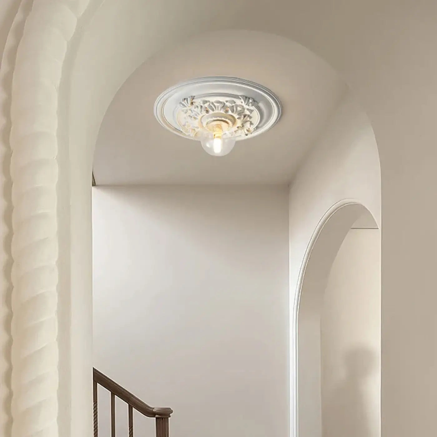 Plafonnier Classique Rosace Décorative - Dalumea - vue 1