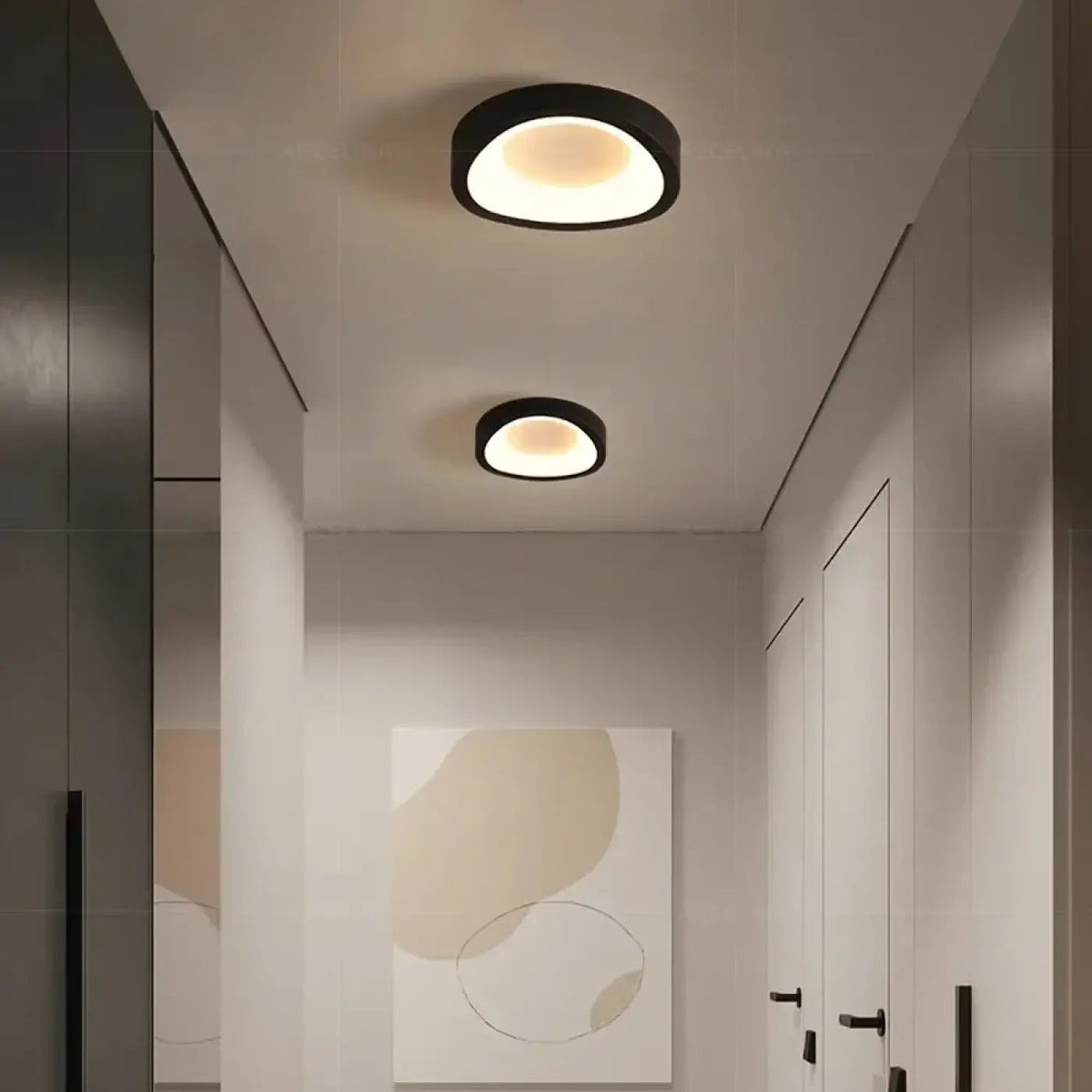 Plafonnier LED Couloir Design Compact - Dalumea - vue 3