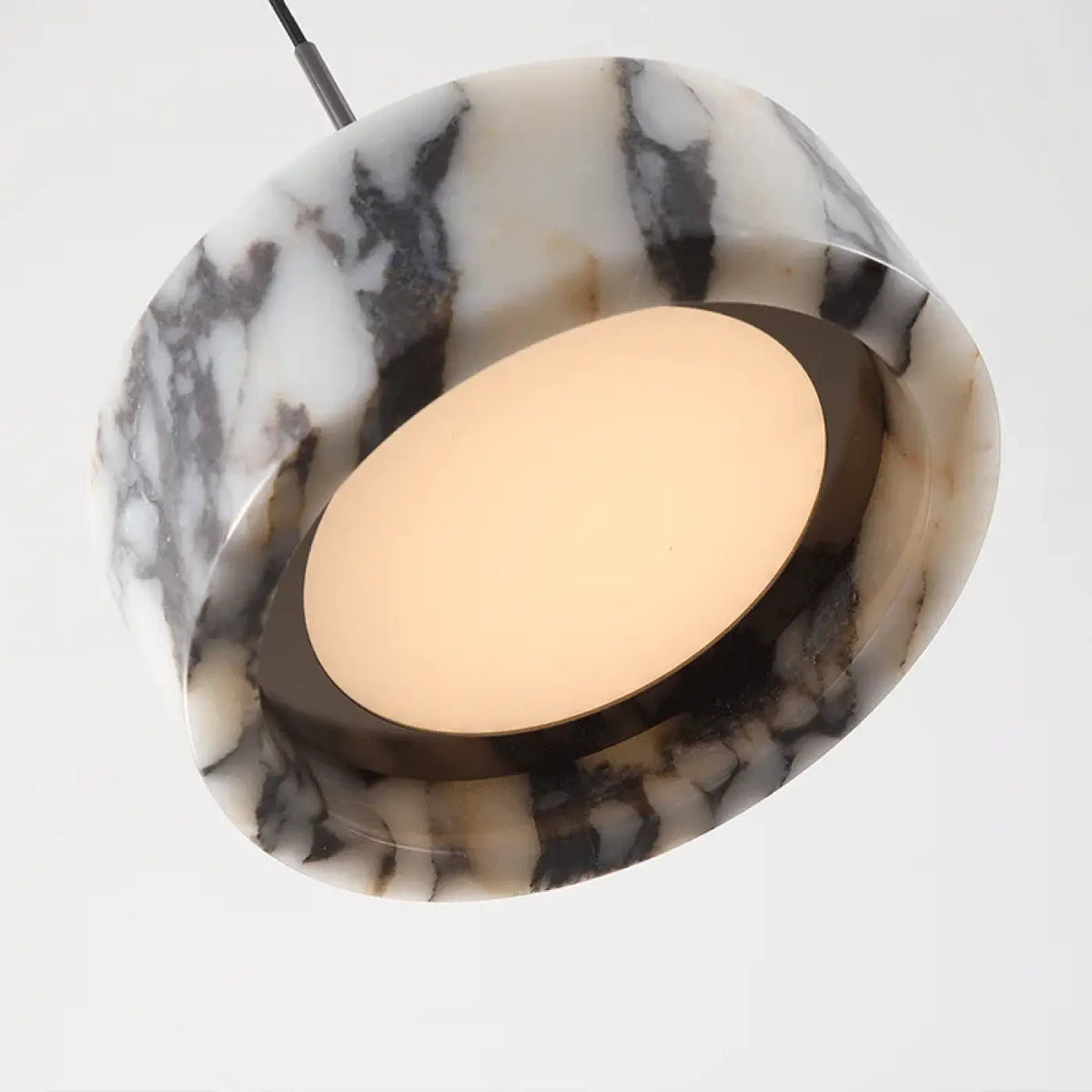 Suspension Marbre Poli Noir Design - Dalumea - vue 6