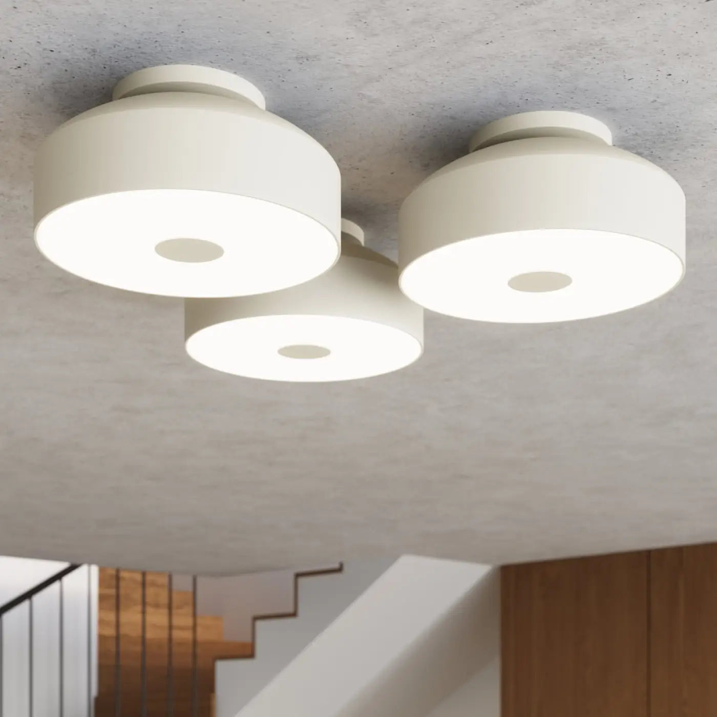 Plafonnier Beige Contemporain - Dalumea - vue 4