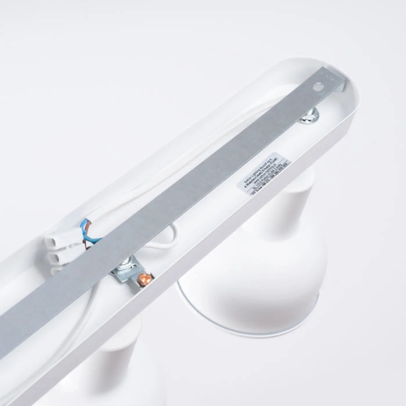 Plafonnier 3 Spots Orientables Platine Chromée Blanc - Dalumea - vue 8