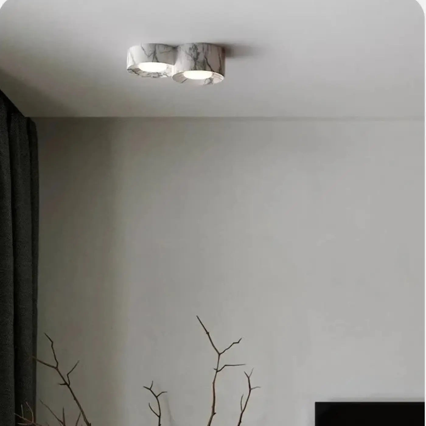 Plafonnier LED Tri Spot Couloir - Dalumea - vue 5