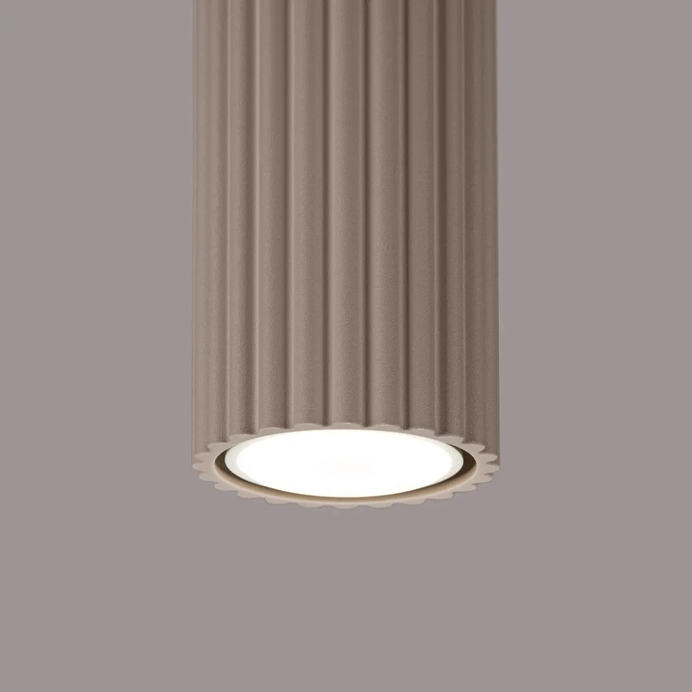 Plafonnier Cannelé Taupe - Dalumea - vue 3