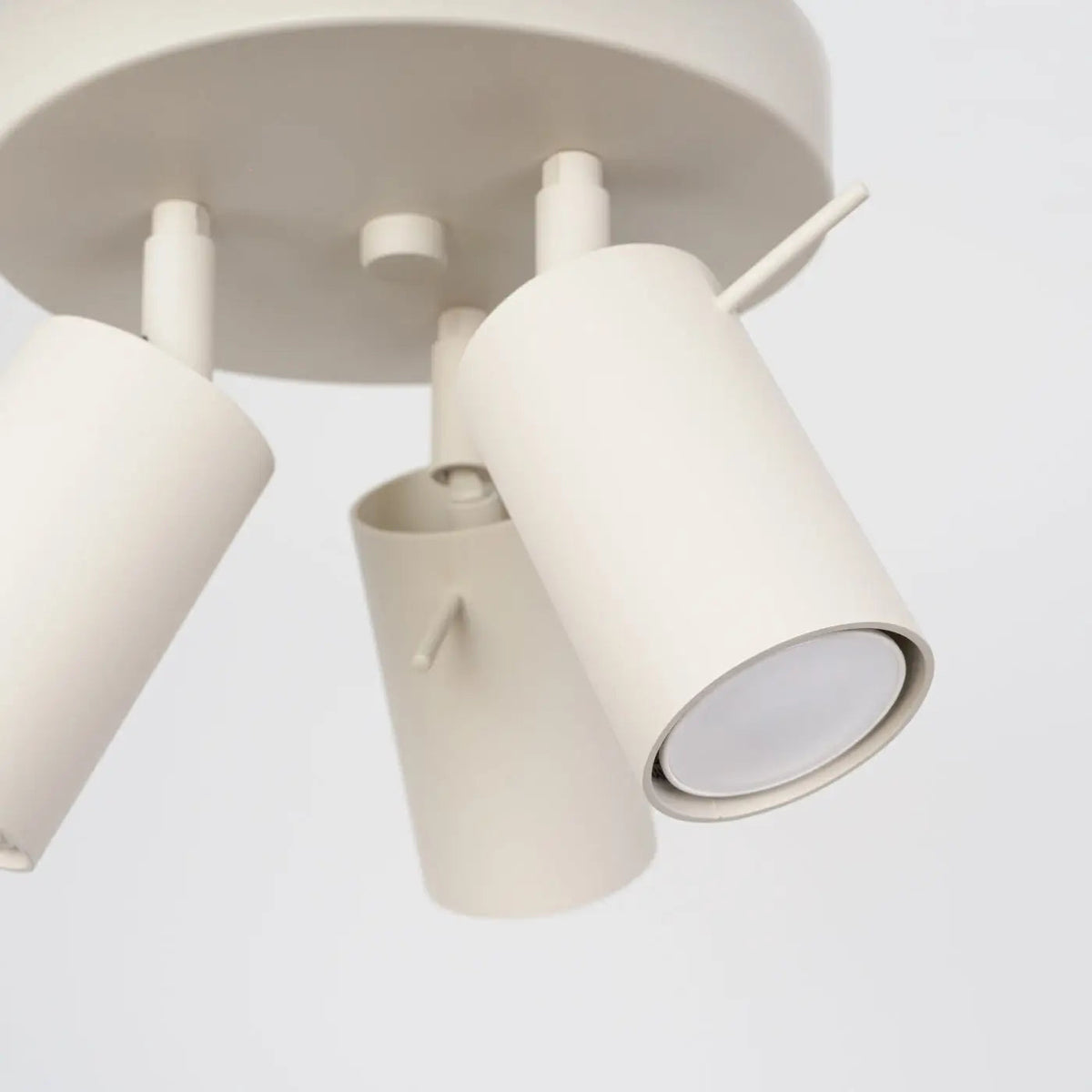 Plafonnier 3 Spots Orientables Plateau Beige - Dalumea - vue 4