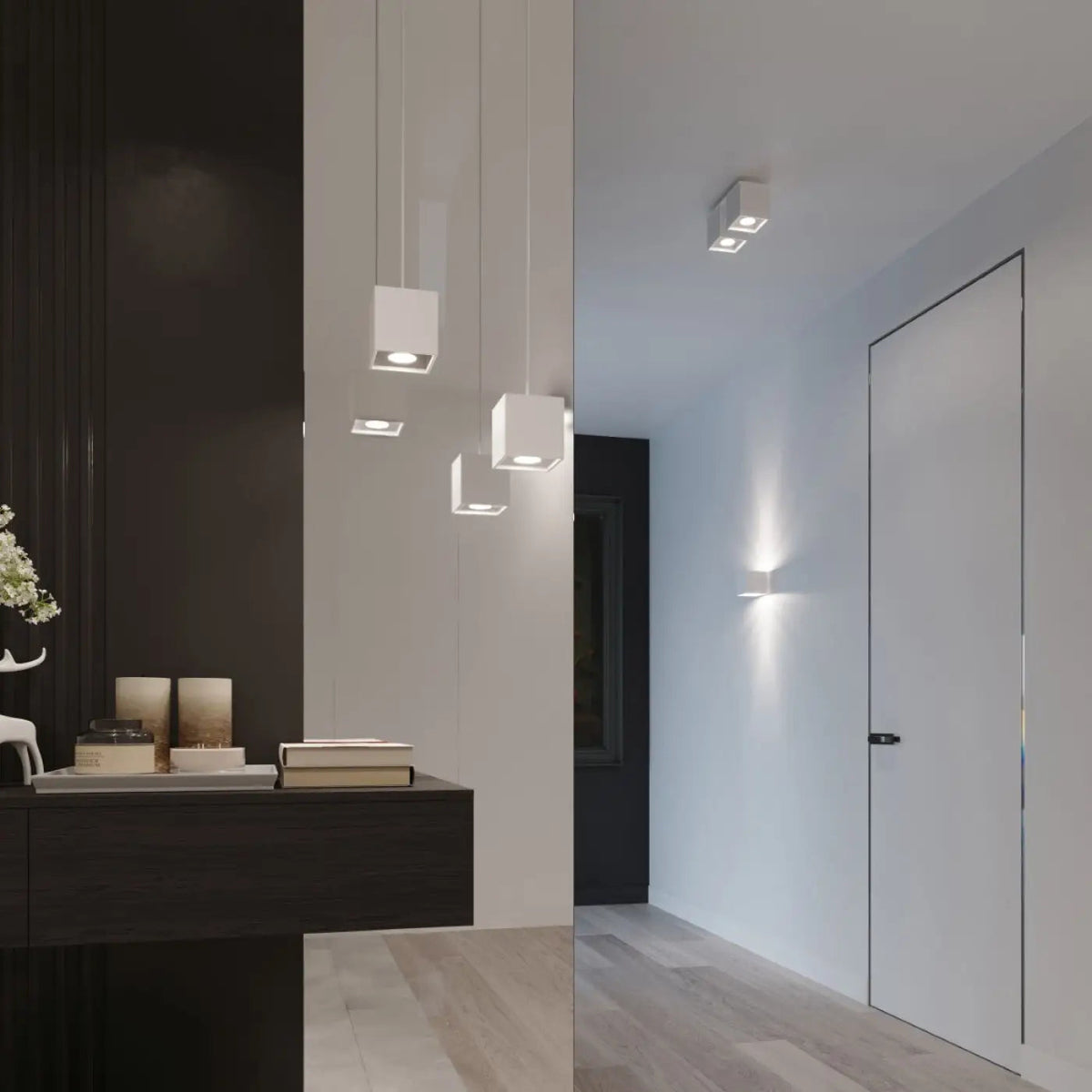Plafonnier LED Blanc Minimaliste - Dalumea - vue 7