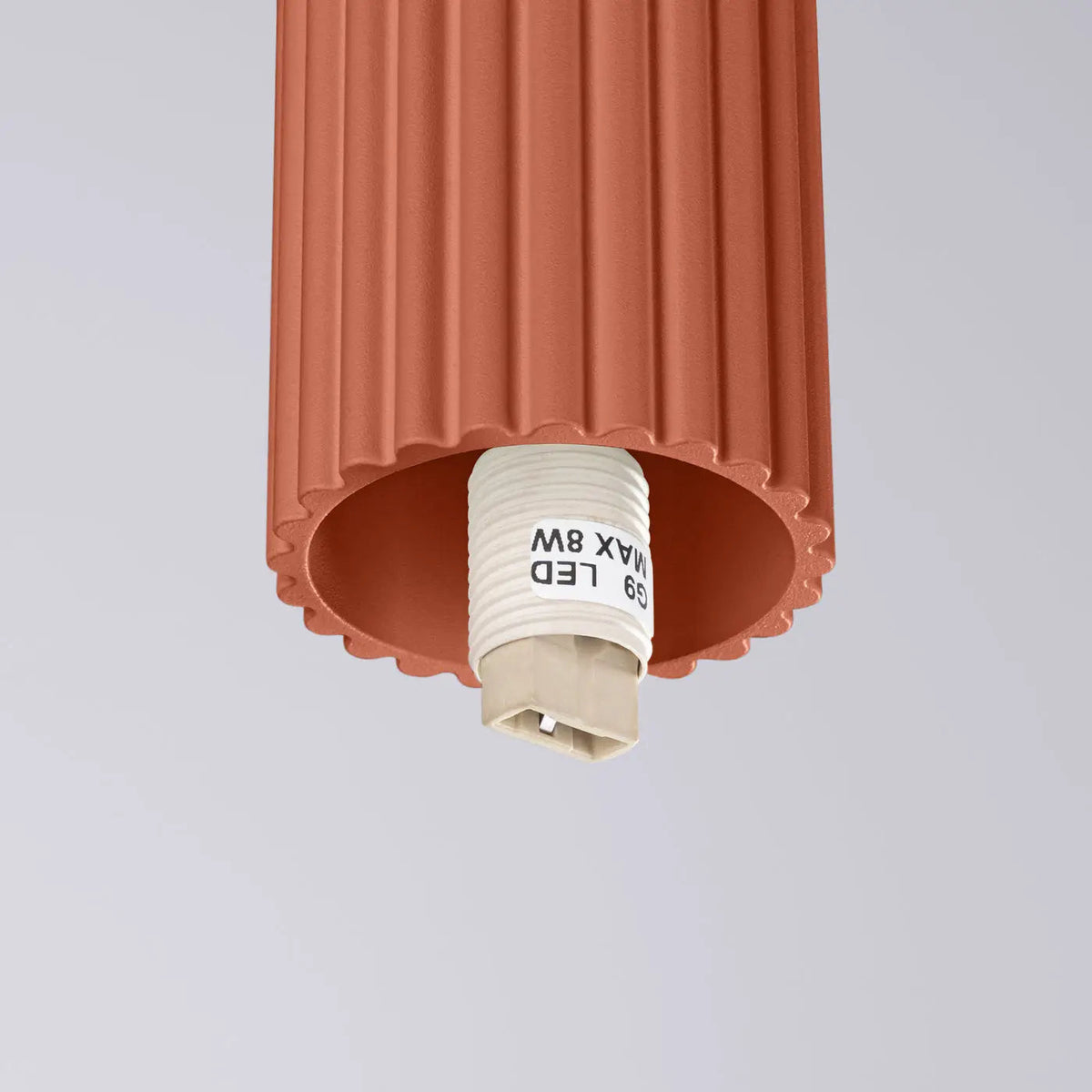 Plafonnier Rouge Ocre Minimaliste - Dalumea - vue 6