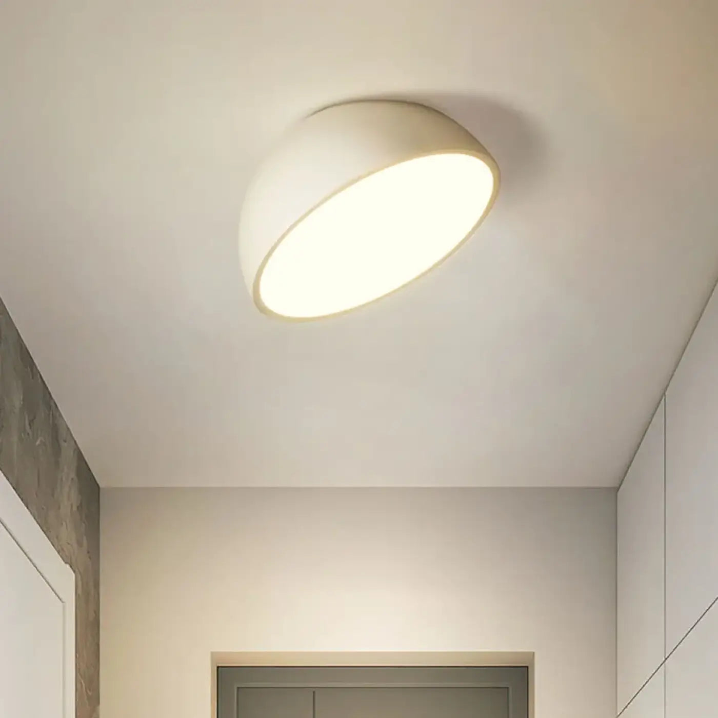 Plafonnier Demi Sphère LED Blanc - Dalumea - vue 4