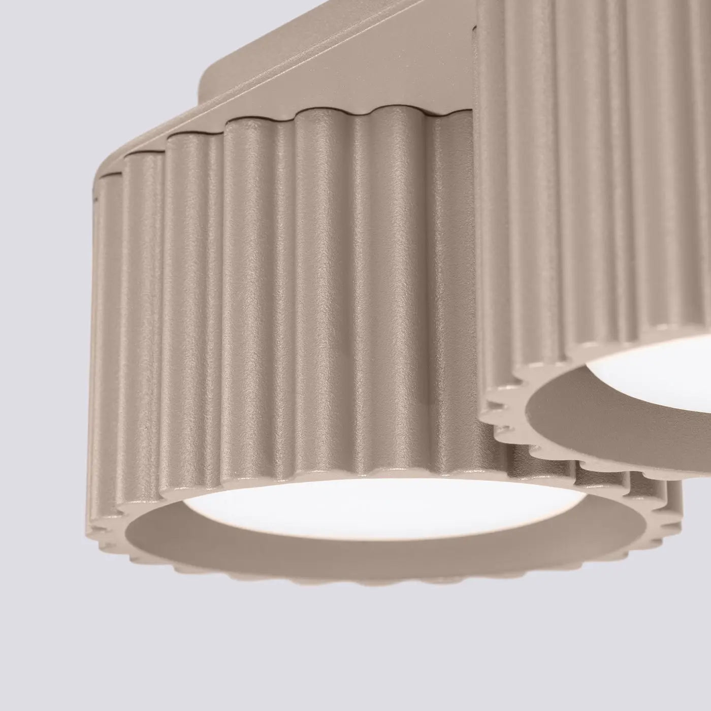 Plafonnier Double Spot Taupe - Dalumea - vue 3