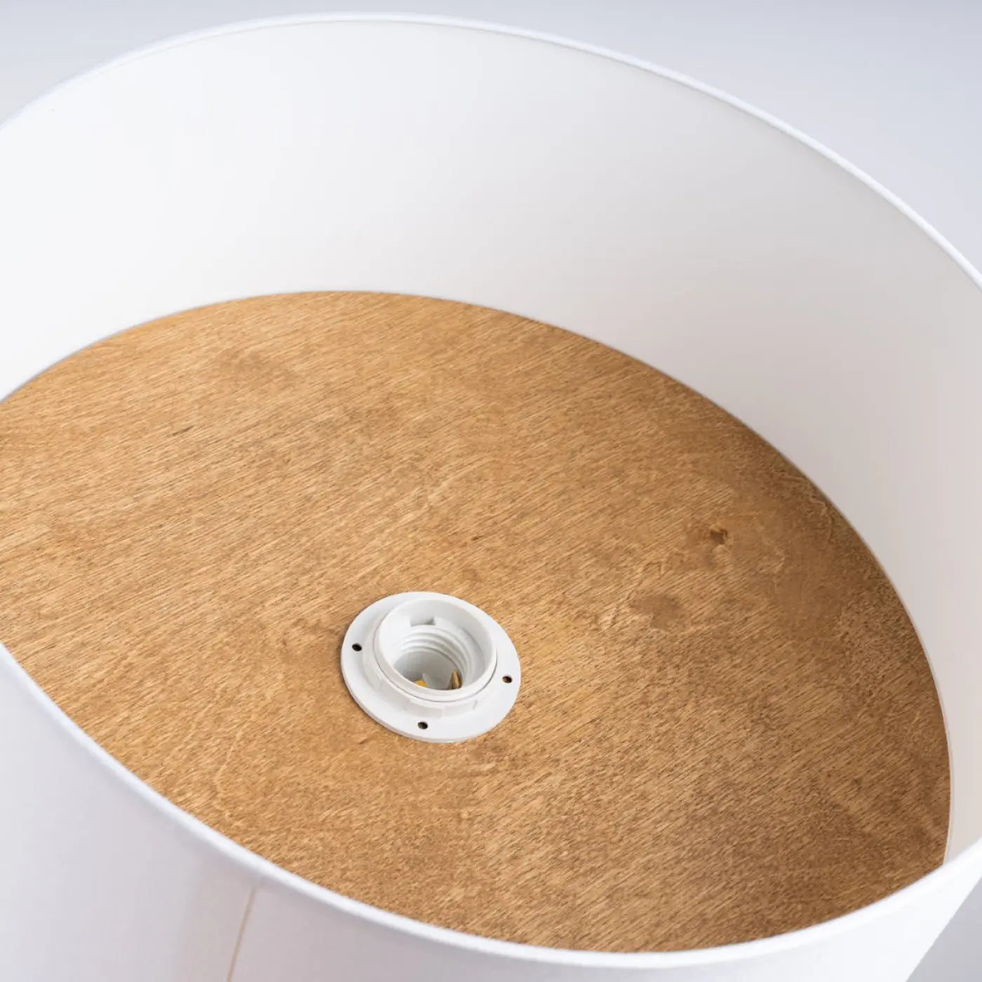 Plafonnier Scandinave Blanc Marron - Dalumea - vue 7