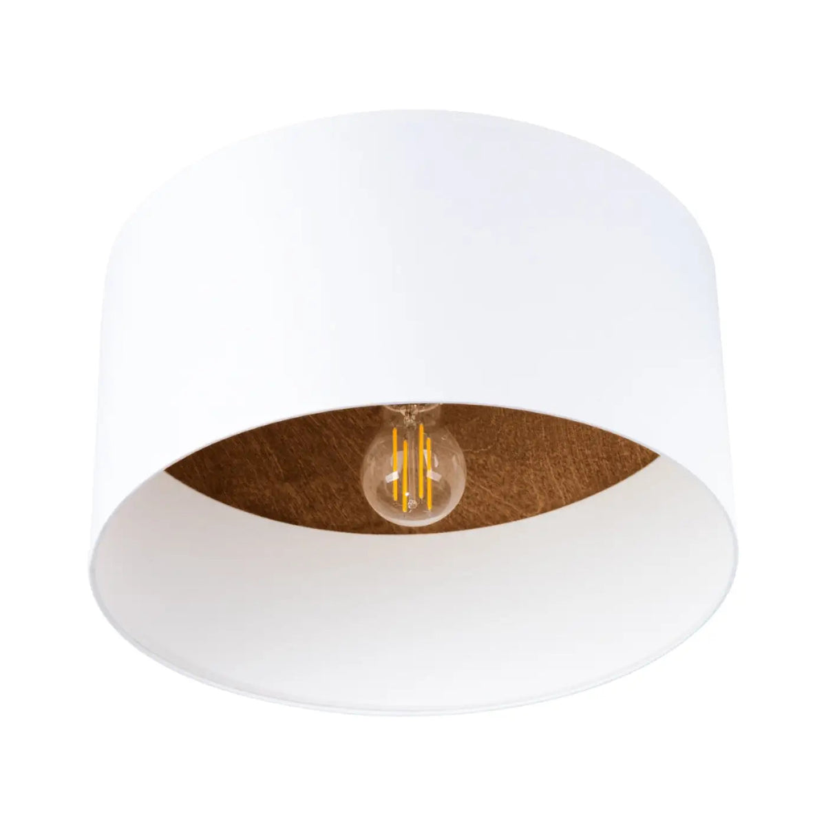 Plafonnier Scandinave Blanc Bois Foncé - Dalumea - vue 4