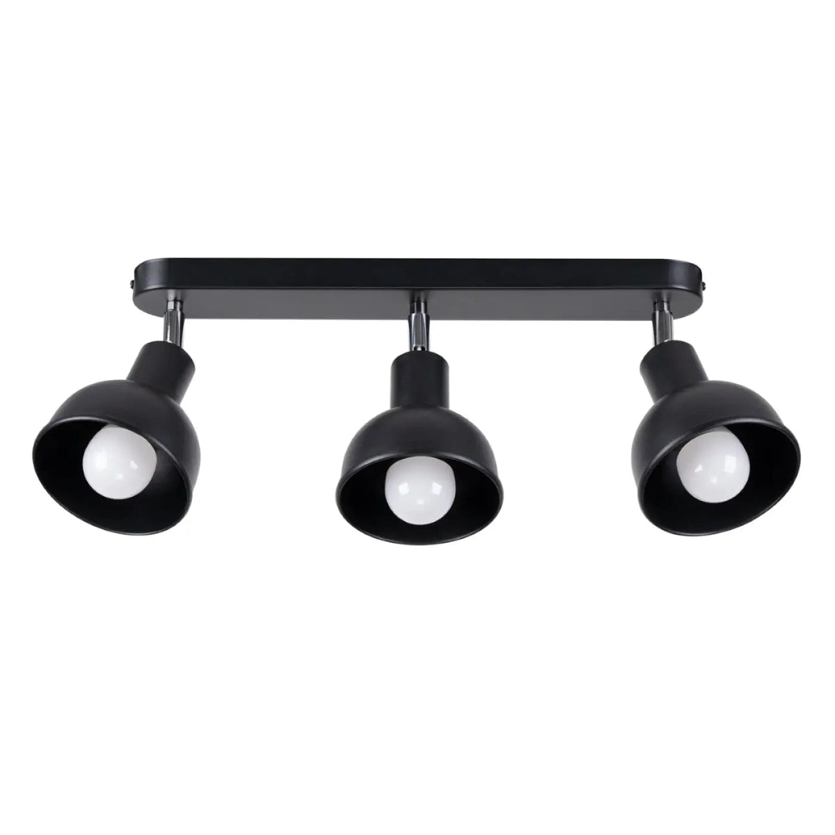 Plafonnier Noir 3 Spots Orientables - Dalumea - vue 4