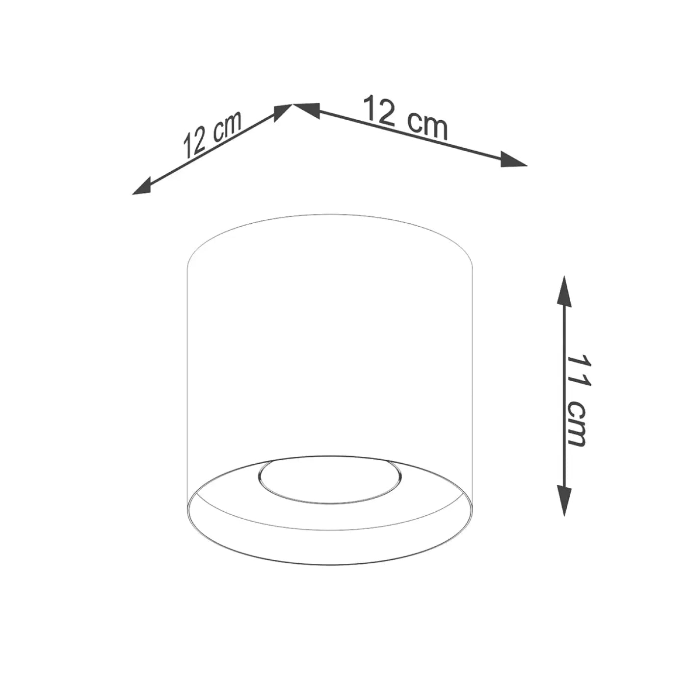 Plafonnier Cylindrique Lisse Blanc Minimaliste - Dalumea - vue 8