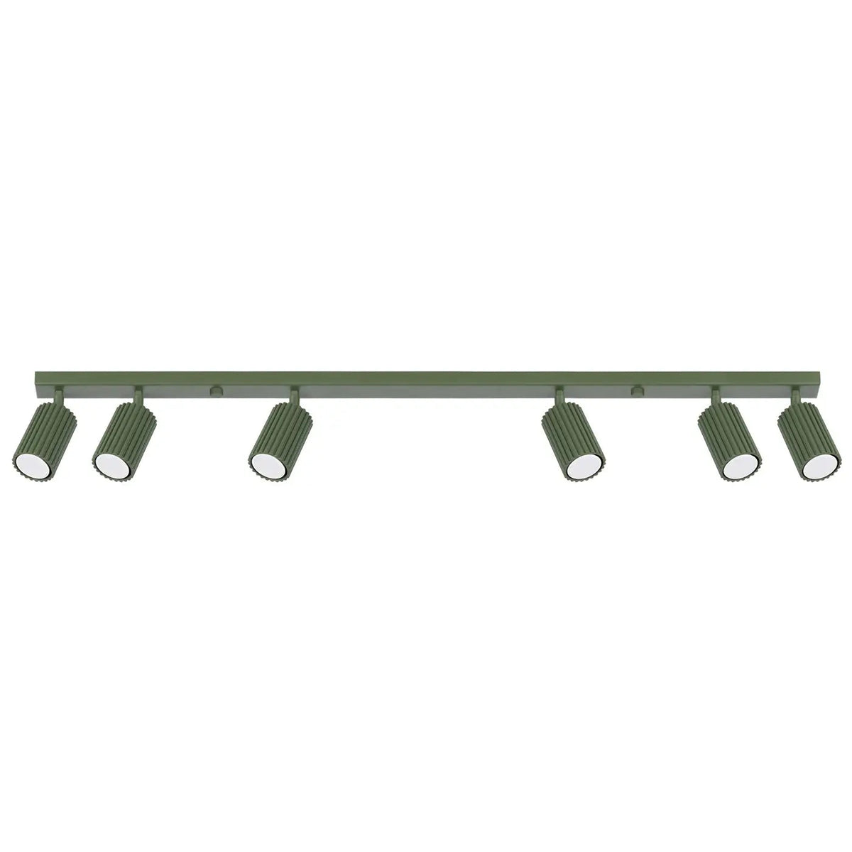 Plafonnier 6 Spots Orientables Vert Olive - Dalumea - vue 8