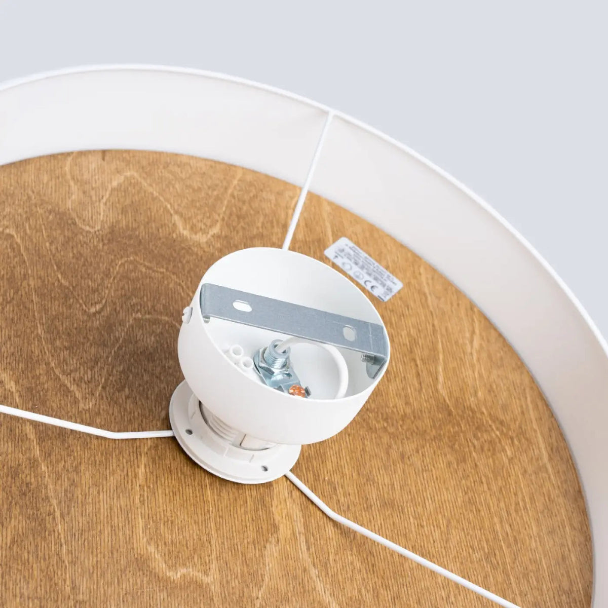 Plafonnier Scandinave Blanc Marron - Dalumea - vue 6