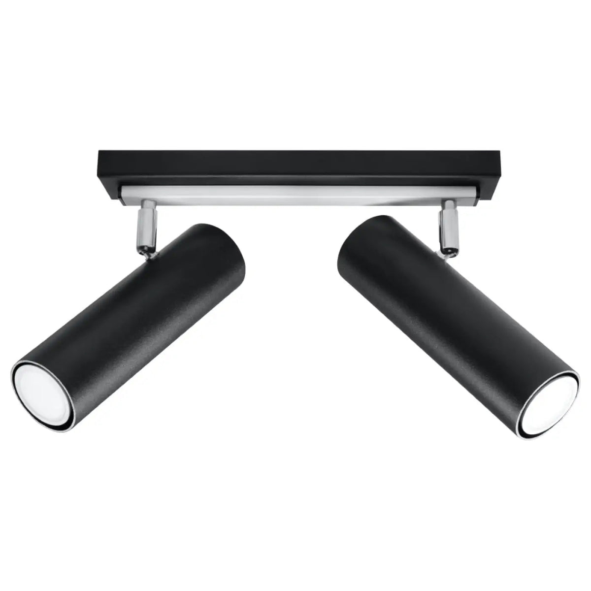 Plafonnier 2 Spots Orientables Noir - Dalumea - vue 3