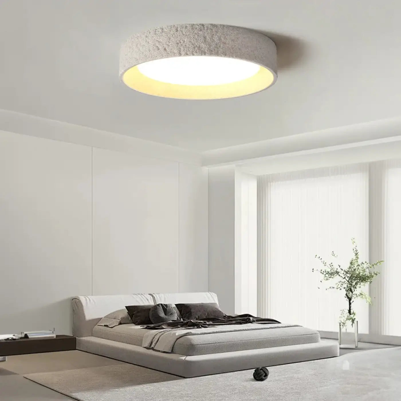 Plafonnier LED Résine Design Moderne - Dalumea - vue 4