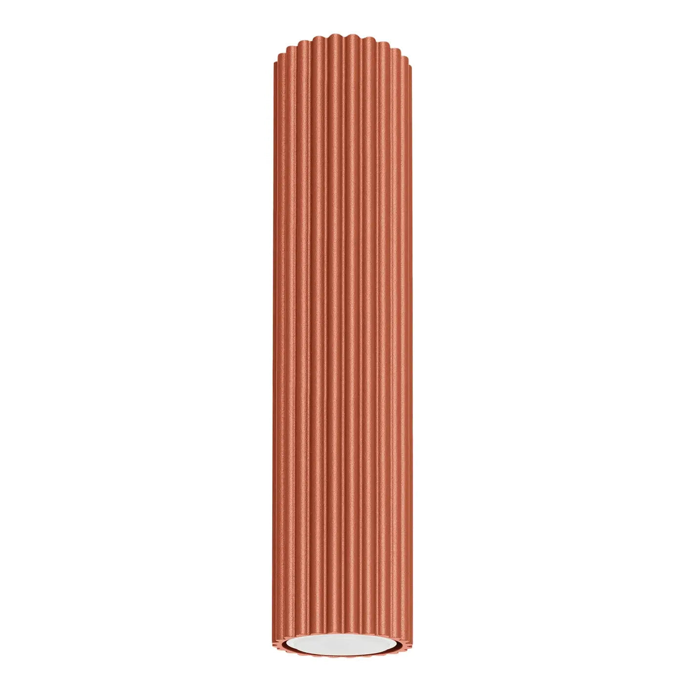 Plafonnier Cylindrique LED Rouge Ocre - Dalumea - vue 7