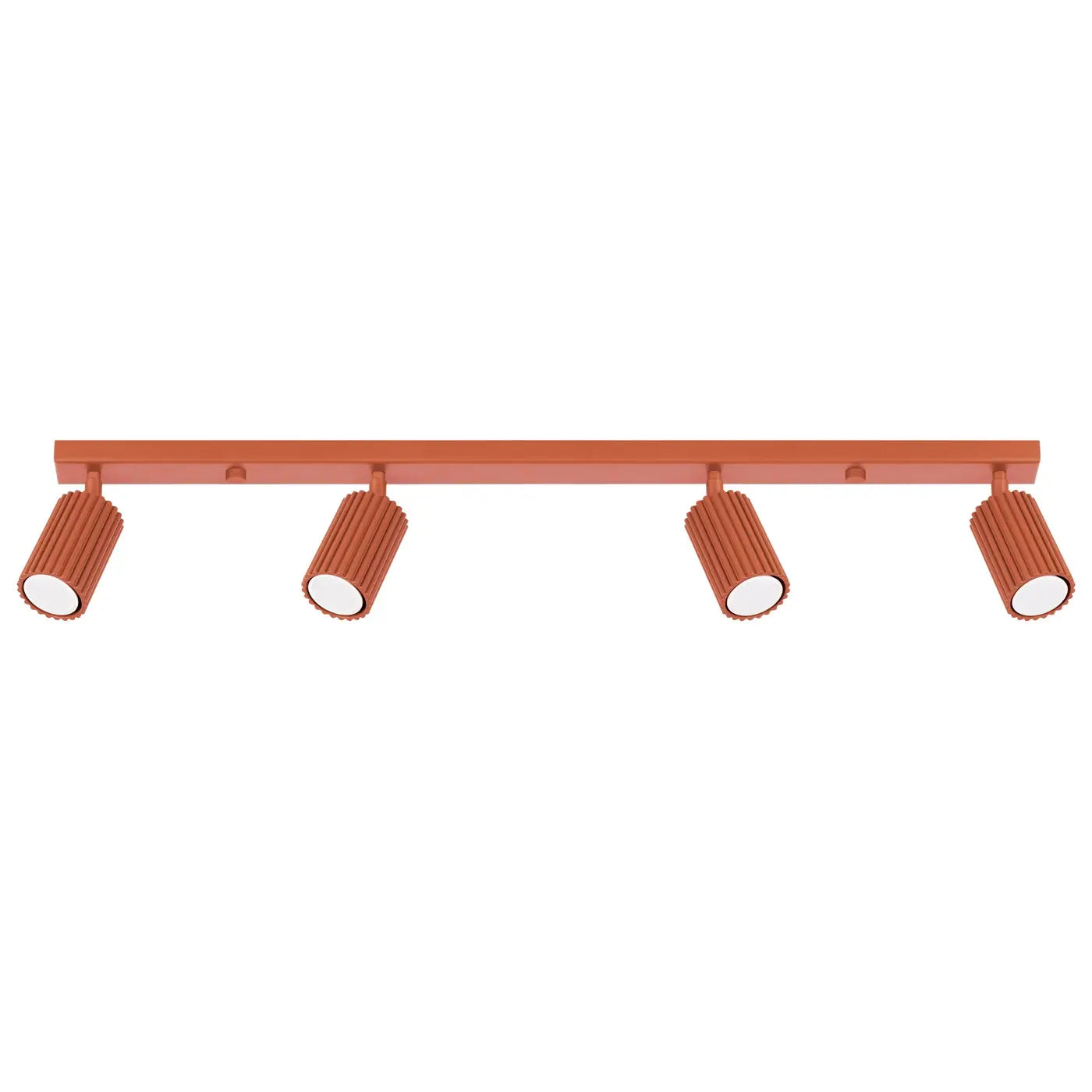 Plafonnier luminaire plafonnier rouge ocre avec spots orientables - cuivre - Dalumea - vue 1