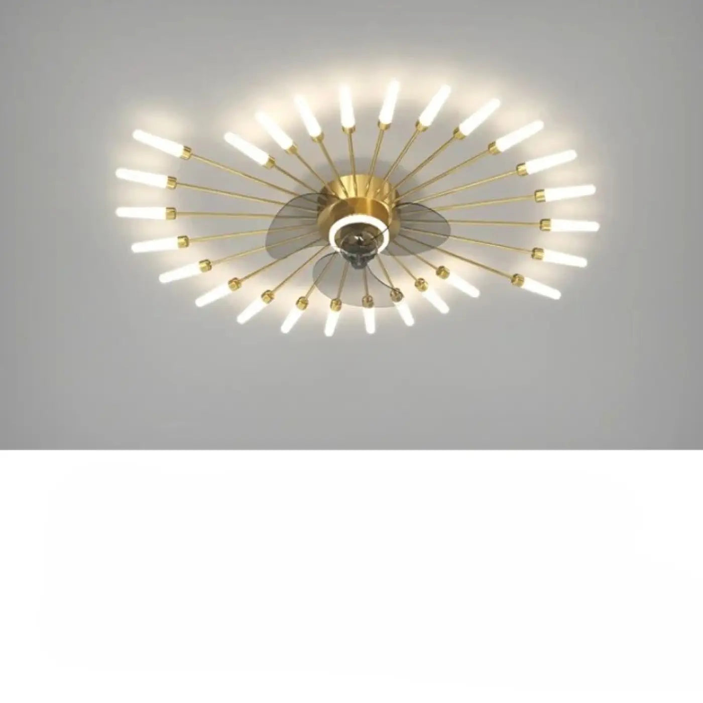 Plafonnier Ventilateur Design Tubes Lumineux - Dalumea - vue 9