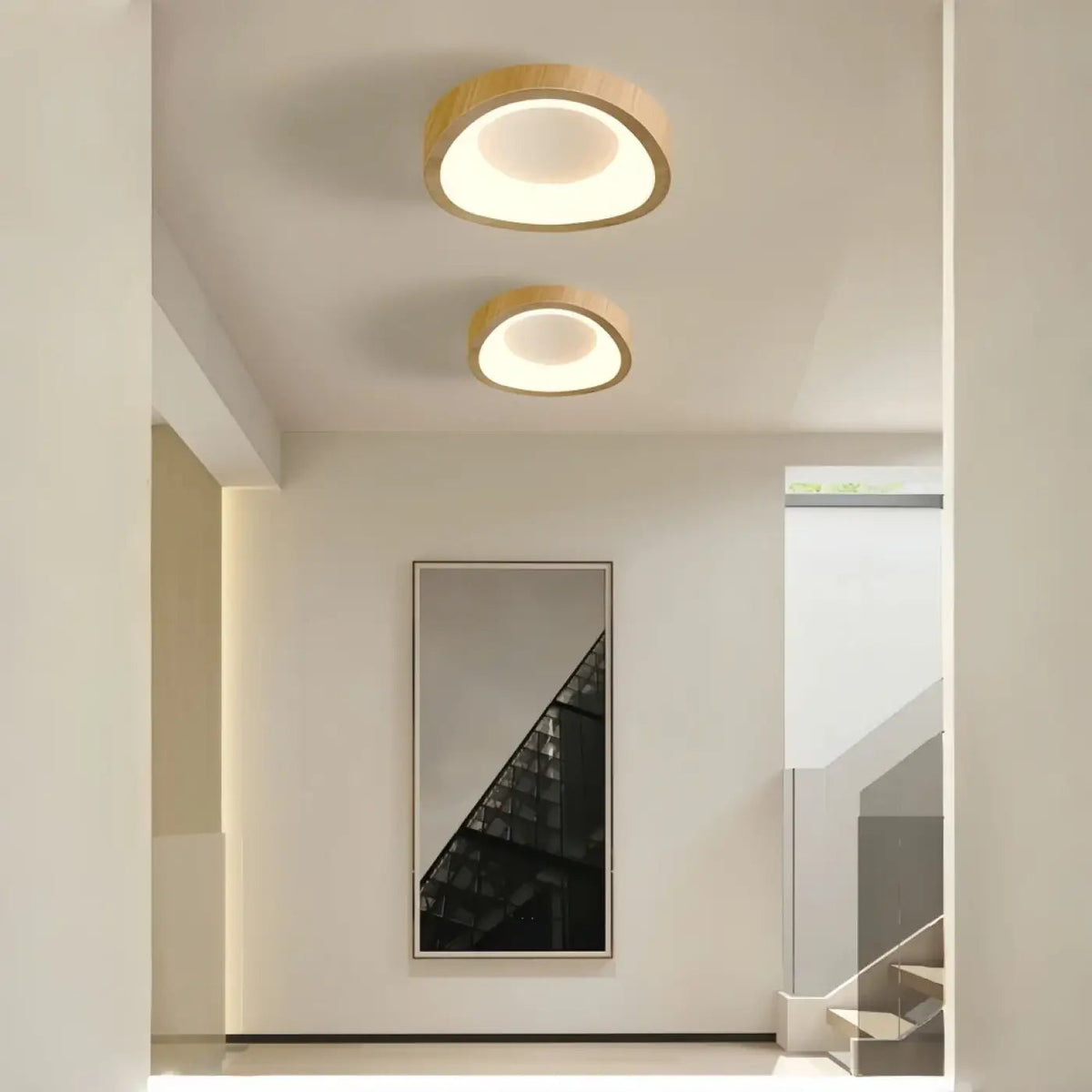 Plafonnier Bois Design Organique - Dalumea - vue 3