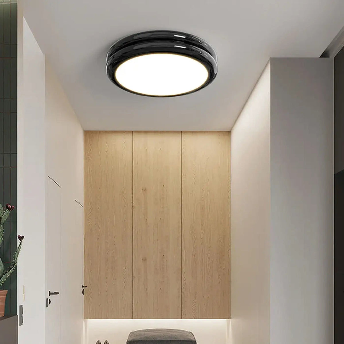 Plafonnier LED Rond Vert Anneau Minimaliste - Dalumea - vue 5