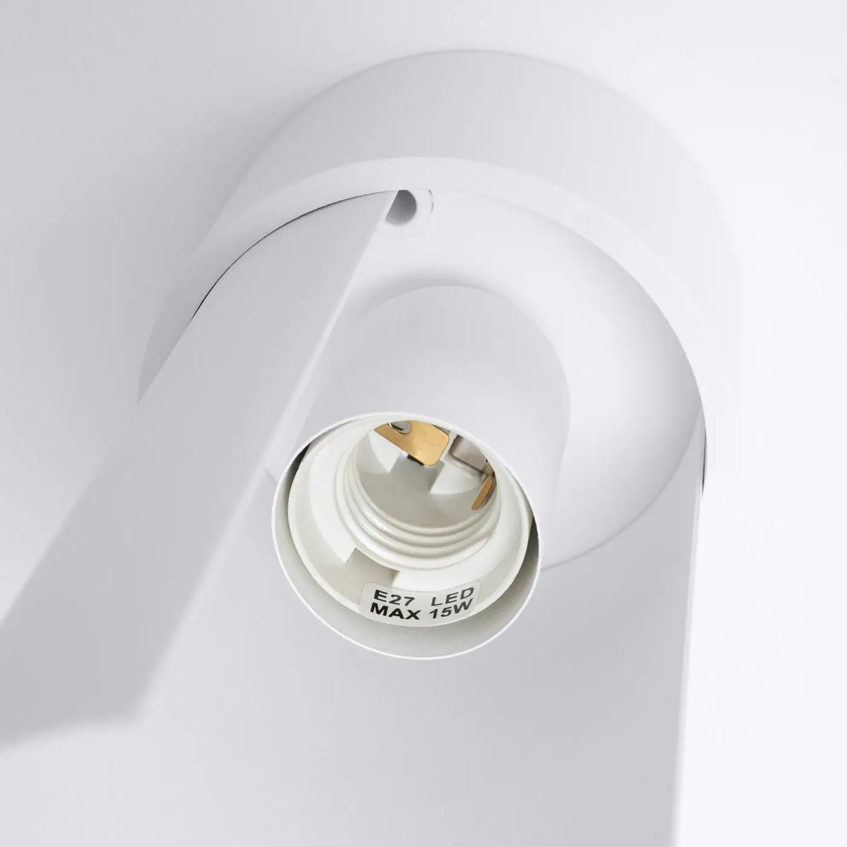 Plafonnier Blanc Cylindre Minimaliste - Dalumea - vue 5