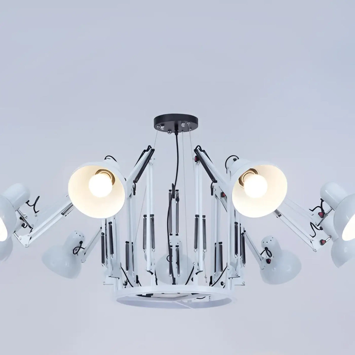 Plafonnier LED Orientable Noir Design - Dalumea - vue 5