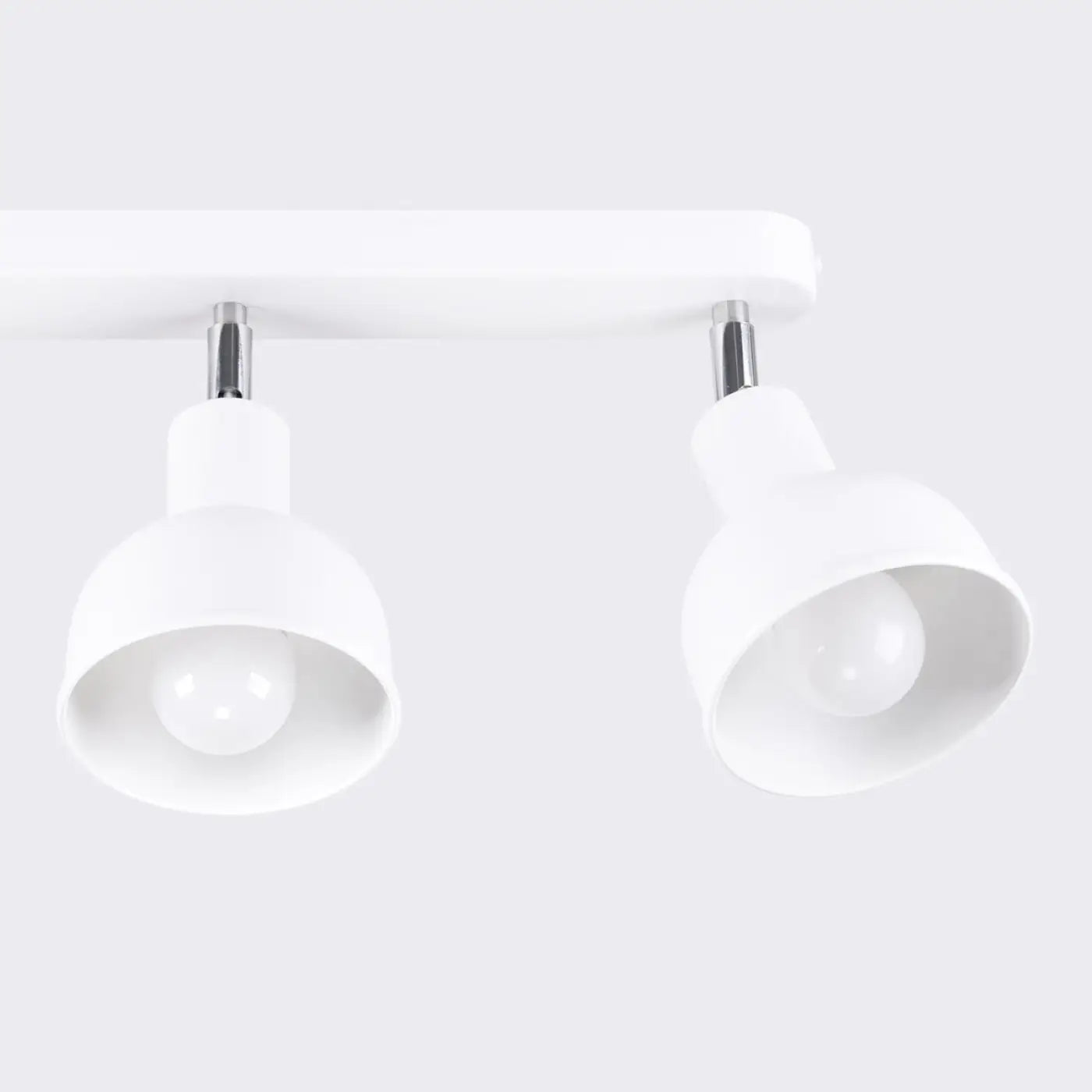 Plafonnier 3 Spots Orientables Platine Chromée Blanc - Dalumea - vue 4