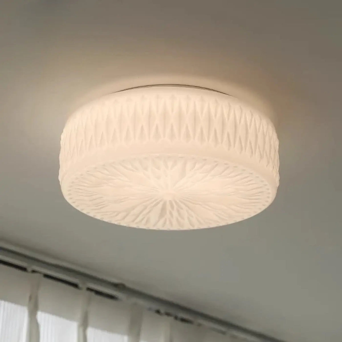 Plafonnier Vintage Crème Art Déco - Dalumea - vue 3
