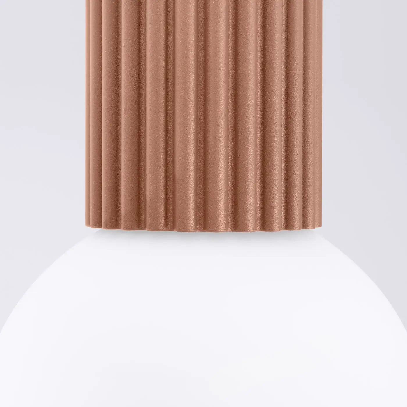 Plafonnier Minimaliste Moka Globe Opalin - Dalumea - vue 7