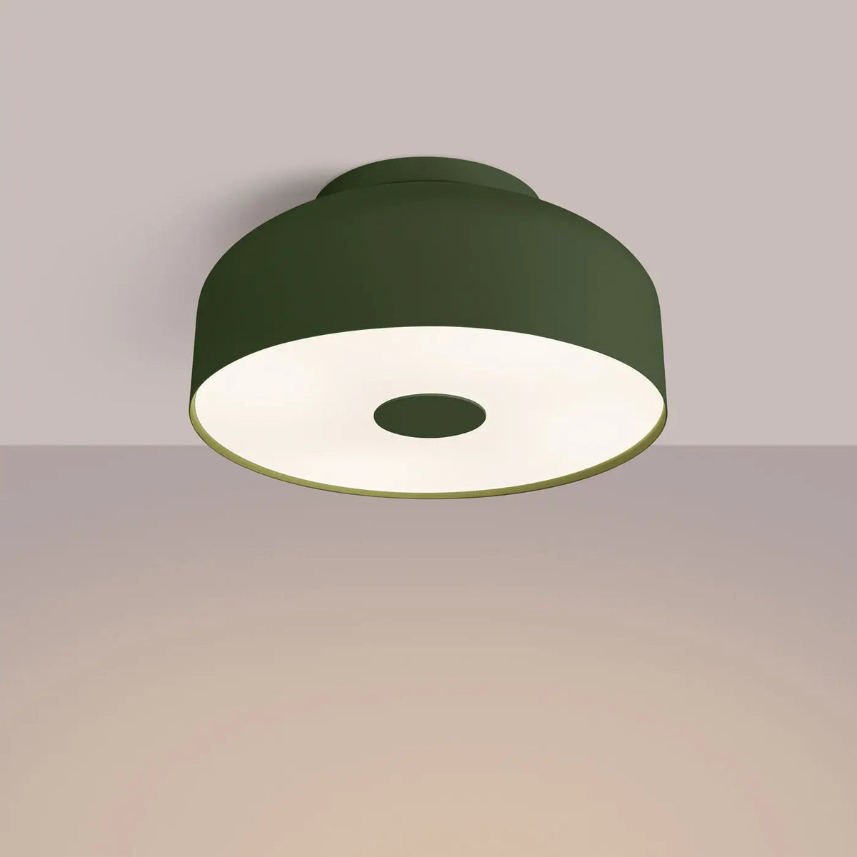 Plafonnier Vert Olive Contemporain - Dalumea - vue 1